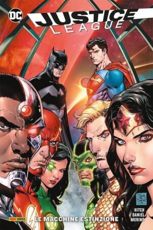 Copertina del fumetto Justice League Dc Rebirth Coll. vol. 1, edizione italiana Panini Comics / DC / Marvel / Disney di Daniel, Hitch & Merino