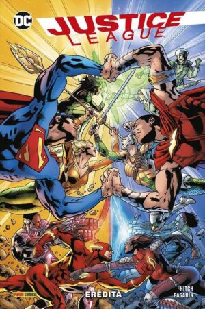 Copertina del fumetto Justice League Dc Rebirth Coll. vol. 5, edizione italiana Panini Comics / DC / Marvel / Disney di Bryan Hitch & Fernando Pasarin
