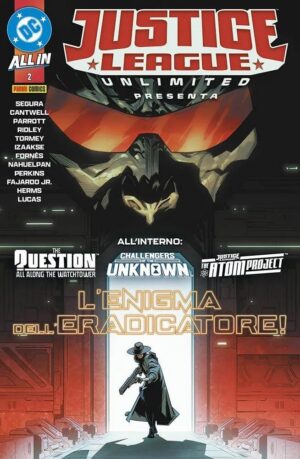 Copertina del fumetto Justice League Unlimited Presenta vol. 2, edizione italiana Panini Comics / DC / Marvel / Disney di Aa.Vv.
