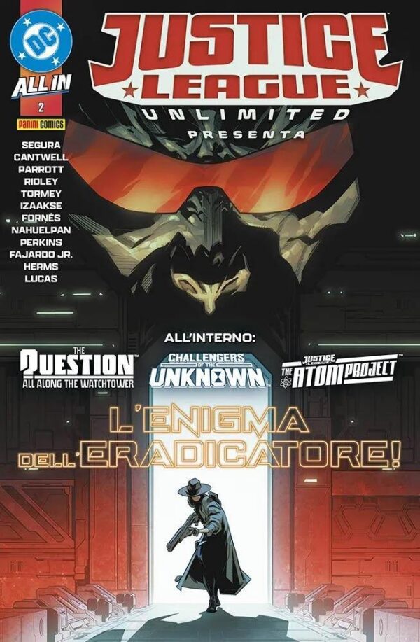 Copertina del fumetto Justice League Unlimited Presenta vol. 2, edizione italiana Panini Comics / DC / Marvel / Disney di Aa.Vv. Copertina del fumetto Justice League Unlimited Presenta vol. 2, edizione italiana Panini Comics / DC / Marvel / Disney di Aa.Vv.