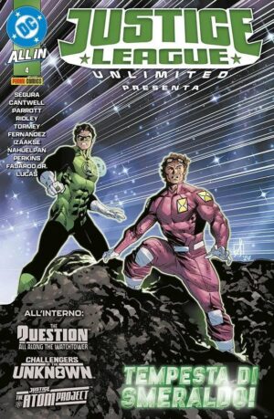Copertina del fumetto Justice League Unlimited Presenta vol. 4, edizione italiana Panini Comics / DC / Marvel / Disney di Aa.Vv.