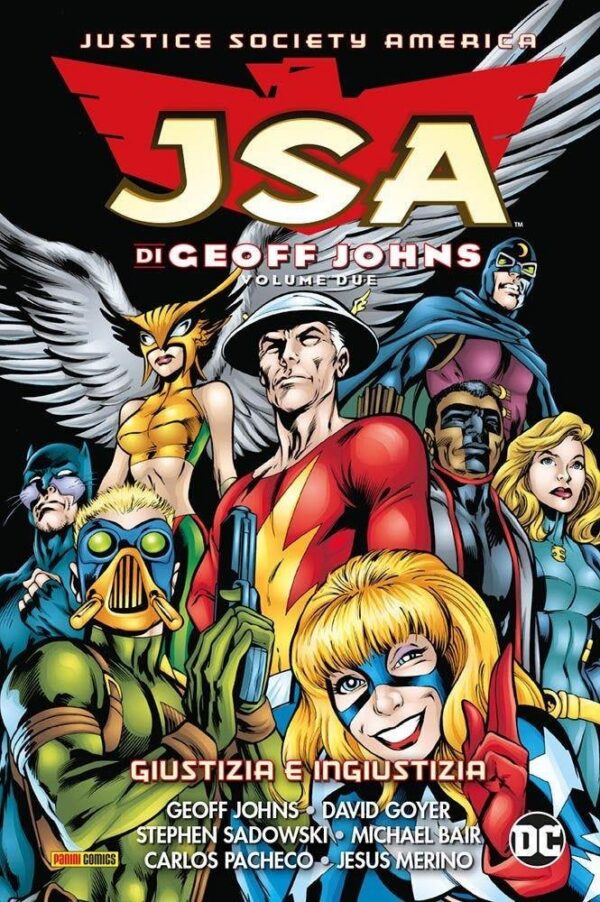 Copertina del fumetto Jsa di Geoff Johns vol. 2, edizione italiana Panini Comics / DC / Marvel / Disney di Geoff Johns & Aa.Vv.