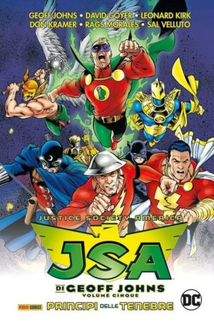 Copertina del fumetto Jsa di Geoff Johns vol. 5, edizione italiana Panini Comics / DC / Marvel / Disney di Geoff Johns & Aa.Vv.