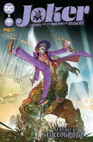 Copertina del fumetto Joker L'uomo Che Ha Smesso di Rid vol. 8, edizione italiana Panini Comics / DC / Marvel / Disney di Matthew Rosenberg & Aa.Vv.