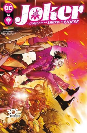 Copertina del fumetto Joker L'uomo Che Ha Smesso di Rid vol. 13, edizione italiana Panini Comics / DC / Marvel / Disney di Di Giandomenico & Aa.Vv.