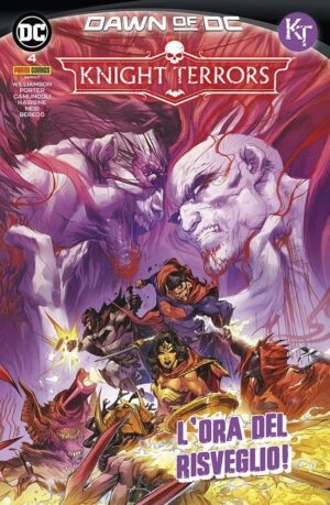 Copertina del fumetto Knight Terrors vol. 4, edizione italiana Panini Comics / DC / Marvel / Disney di Camucoli & Aa.Vv.