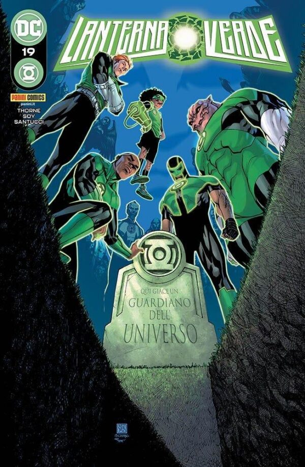 Copertina del fumetto Lanterna Verde vol. 19, edizione italiana Panini Comics / DC / Marvel / Disney di Soy, Santucci & Thorne