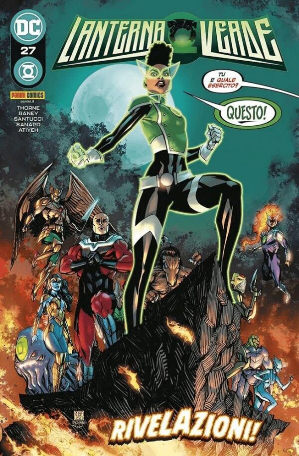 Copertina del fumetto Lanterna Verde vol. 27, edizione italiana Panini Comics / DC / Marvel / Disney di Aa.Vv.