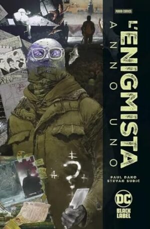 Copertina del fumetto L'enigmista Anno Uno, edizione italiana Panini Comics / DC / Marvel / Disney di Paul Dano, Stevan Subic