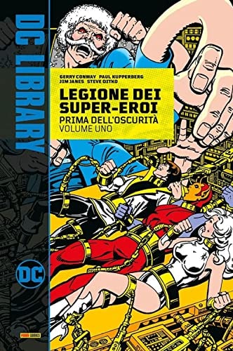 Copertina del fumetto Legione Super-Eroi Prima Oscurità vol. 1, edizione italiana Panini Comics / DC / Marvel / Disney di Aa.Vv.