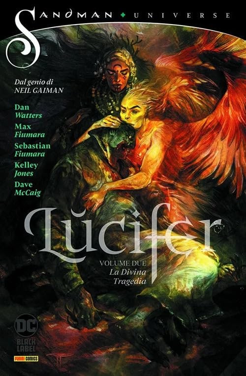 Copertina del fumetto Lucifer 2 - la Divina Tragedia, edizione italiana Panini Comics / DC / Marvel / Disney di Watters, Fiumara, Jones Copertina del fumetto Lucifer 2 - la Divina Tragedia, edizione italiana Panini Comics / DC / Marvel / Disney di Watters, Fiumara, Jones