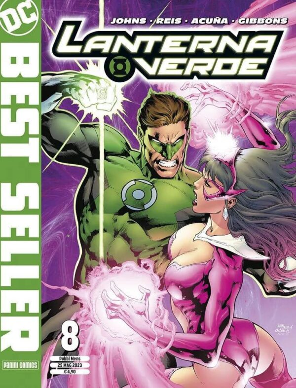 Copertina del fumetto Lanterna Verde di Geoff Johns vol. 8, edizione italiana Panini Comics / DC / Marvel / Disney di Geoff Johns & Aa.Vv.