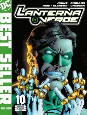 Copertina del fumetto Lanterna Verde di Geoff Johns vol. 10, edizione italiana Panini Comics / DC / Marvel / Disney di Johns, Gibbons, Reis & Aa.Vv.
