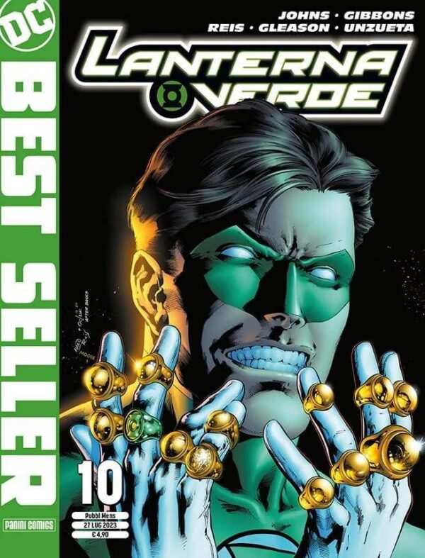 Copertina del fumetto Lanterna Verde di Geoff Johns vol. 10, edizione italiana Panini Comics / DC / Marvel / Disney di Johns, Gibbons, Reis & Aa.Vv.