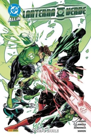 Copertina del fumetto Lanterna Verde - Hal Jordan vol. 4, edizione italiana Panini Comics / DC / Marvel / Disney di Adams, Johnson & Aa.Vv.
