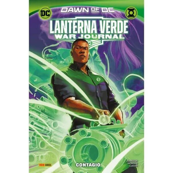 Copertina del fumetto Lanterna Verde di War - 1 Contagio, edizione italiana Panini Comics / DC / Marvel / Disney di Montos & Johnson