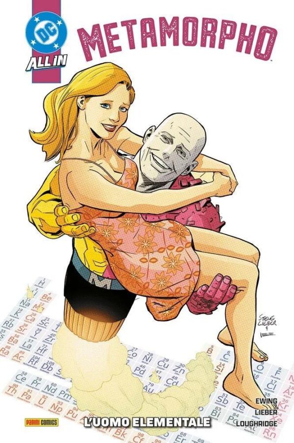 Copertina del fumetto Metamorpho L'uomo Elementale, edizione italiana Panini Comics / DC / Marvel / Disney di Steve Lieber, Al Ewing Copertina del fumetto Metamorpho L'uomo Elementale, edizione italiana Panini Comics / DC / Marvel / Disney di Steve Lieber, Al Ewing
