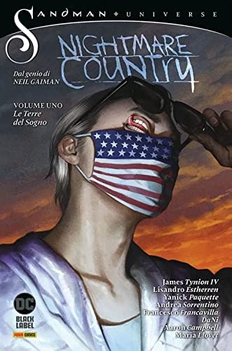 Copertina del fumetto Nightmare Country vol. 1, edizione italiana Panini Comics / DC / Marvel / Disney di Aa.Vv.