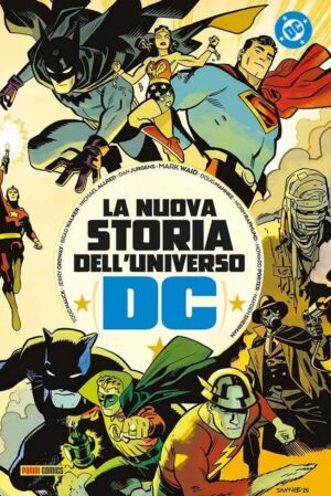 Copertina del fumetto La Nuova Storia Dell'universo Dc, edizione italiana Panini Comics / DC / Marvel / Disney di Aa.Vv.