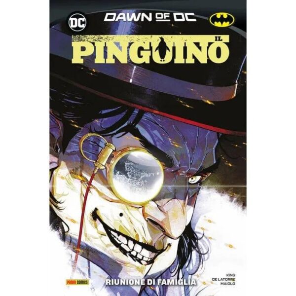 Copertina del fumetto Il Pinguino 2 Riunione in Famiglia, edizione italiana Panini Comics / DC / Marvel / Disney di Latorre & Tom King