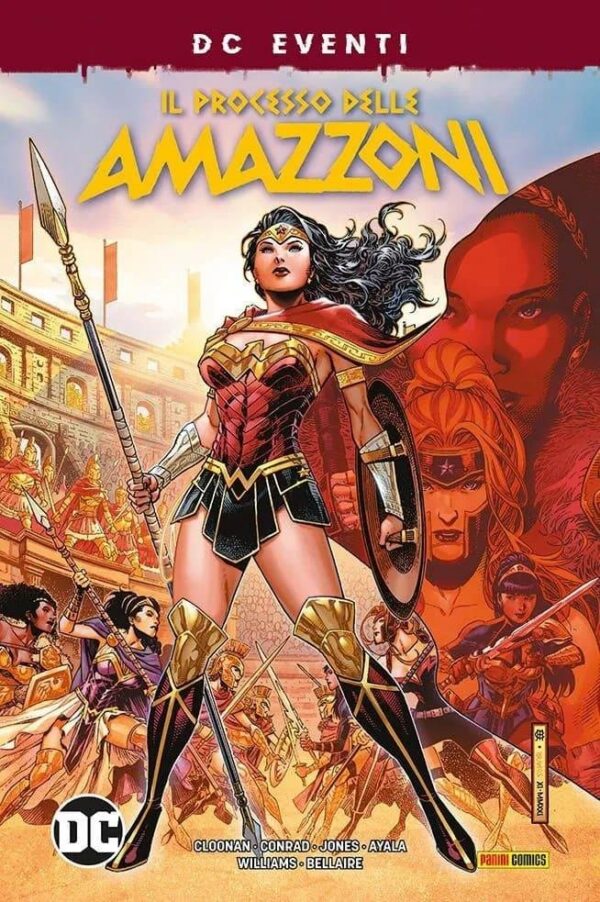 Copertina del fumetto Il Processo Delle Amazzoni, edizione italiana Panini Comics / DC / Marvel / Disney di Aa.Vv.