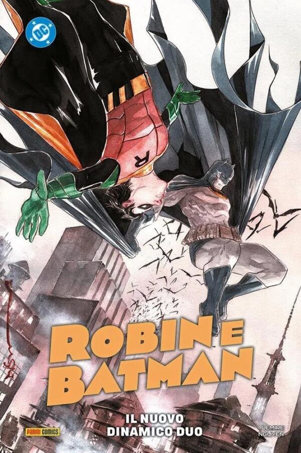Copertina del fumetto Robin&Batman - Todd: Nuovo Dinamico, edizione italiana Panini Comics / DC / Marvel / Disney di Jeff Lemire, Dustin Nguyen Copertina del fumetto Robin&Batman - Todd: Nuovo Dinamico, edizione italiana Panini Comics / DC / Marvel / Disney di Jeff Lemire, Dustin Nguyen