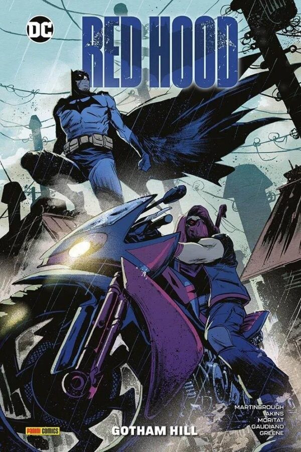 Copertina del fumetto Red Hood - Gotham Hill, edizione italiana Panini Comics / DC / Marvel / Disney di Greene, Akins & Aa.Vv.