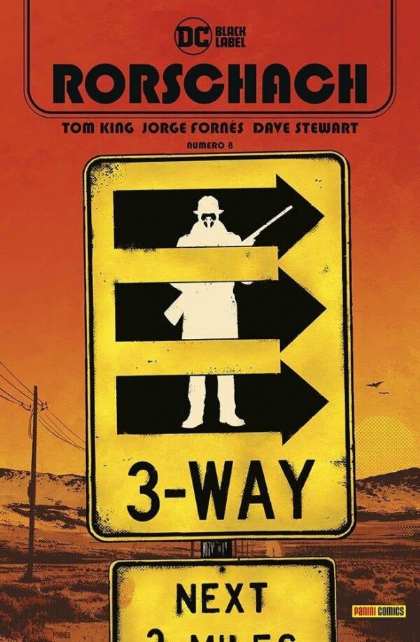 Copertina del fumetto Rorschach vol. 8, edizione italiana Panini Comics / DC / Marvel / Disney di Jorge Fornés & Tom King