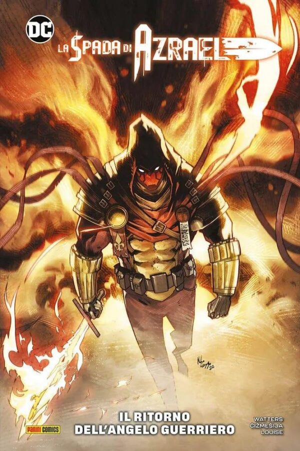 Copertina del fumetto La Spada di Azrael il Ritorno, edizione italiana Panini Comics / DC / Marvel / Disney di Cizmesija, Watters & Aa.Vv.