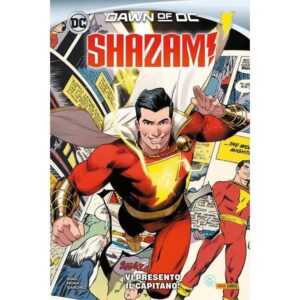 Copertina del fumetto Shazam! 1 - Vi Presento il Capitano, edizione italiana Panini Comics / DC / Marvel / Disney di Dan Mora & Mark Waid