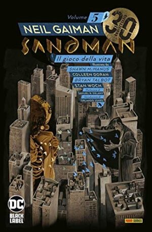 Copertina del fumetto Sandman Library vol. 5, edizione italiana Panini Comics / DC / Marvel / Disney di Neil Gaiman & Aa.Vv.