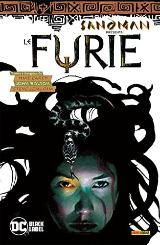 Copertina del fumetto Sandman Presenta - le Furie e Petre, edizione italiana Panini Comics / DC / Marvel / Disney di Carey, Leialoha & Bolton Copertina del fumetto Sandman Presenta - le Furie e Petre, edizione italiana Panini Comics / DC / Marvel / Disney di Carey, Leialoha & Bolton