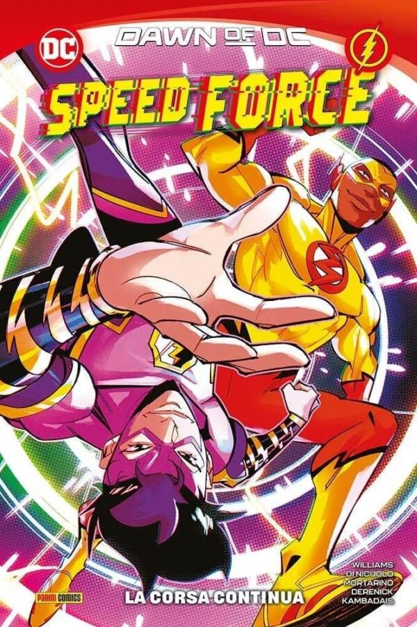 Copertina del fumetto Speed Force - la Corsa Continua, edizione italiana Panini Comics / DC / Marvel / Disney di Aa.Vv. Copertina del fumetto Speed Force - la Corsa Continua, edizione italiana Panini Comics / DC / Marvel / Disney di Aa.Vv.