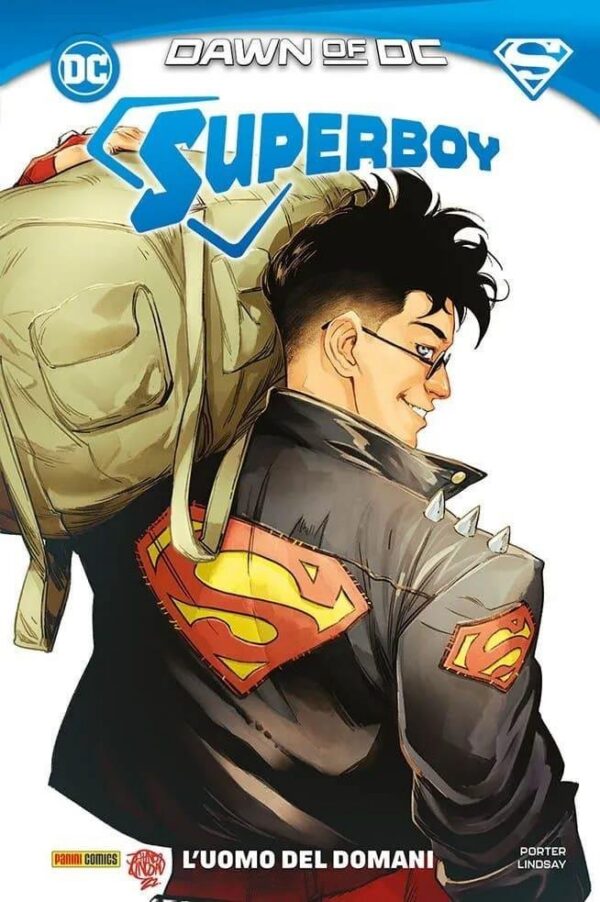 Copertina del fumetto Superboy - L'uomo del Domani, edizione italiana Panini Comics / DC / Marvel / Disney di Porter & Lindsay