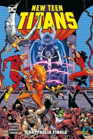 Copertina del fumetto New Teen Titans Wolfman & Perez vol. 12, edizione italiana Panini Comics / DC / Marvel / Disney di Aa.Vv.