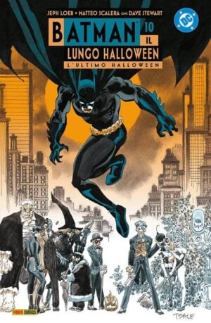 Copertina del fumetto Batman - L'ultimo Halloween vol. 10, edizione italiana Panini Comics / DC / Marvel / Disney di Matteo Scalera, Jeph Loeb