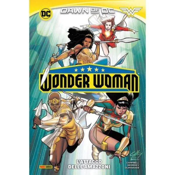 Copertina del fumetto Wonder L'attacco Delle Amazzoni, edizione italiana Panini Comics / DC / Marvel / Disney di Henry, Campbell & Georgiev Copertina del fumetto Wonder L'attacco Delle Amazzoni, edizione italiana Panini Comics / DC / Marvel / Disney di Henry, Campbell & Georgiev