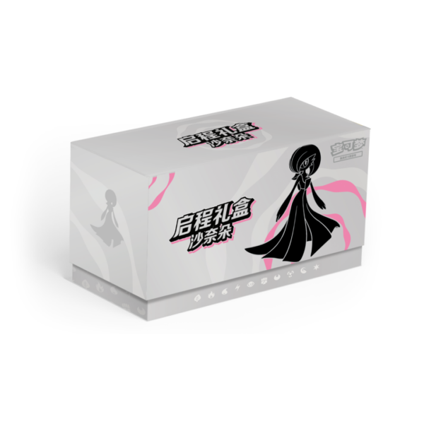 Confezione premium Pokémon Red & Purple Departure Gift Box dedicata a Gardevoir in lingua cinese semplificata con art card e accessori.