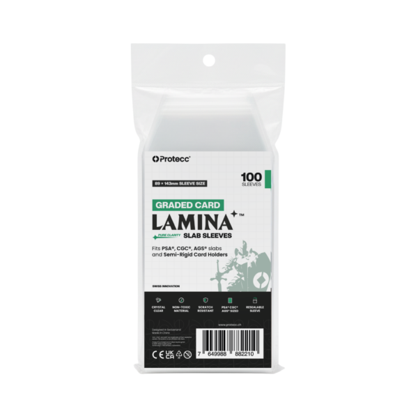 Protecc Lamina Graded Card Sleeves buste trasparenti per PSA CGC