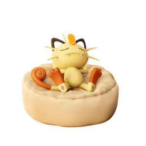 Blind box Pokémon Resting Time con figura casuale di Pikachu o Glumanda