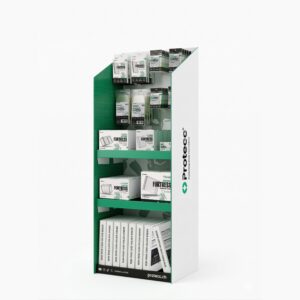Espositore verticale Protecc Aufsteller in plastica trasparente per esposizione di carte collezionabili slab e booster