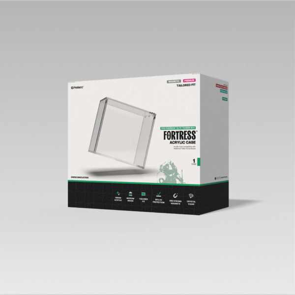 Protecc Acryl Case trasparente con magneti per Pokémon Elite Trainer Box, con protezione UV