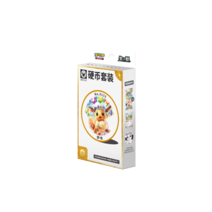 Pokémon Eevee Evolutions Coin Set edizione Cinese semplificato con booster e moneta