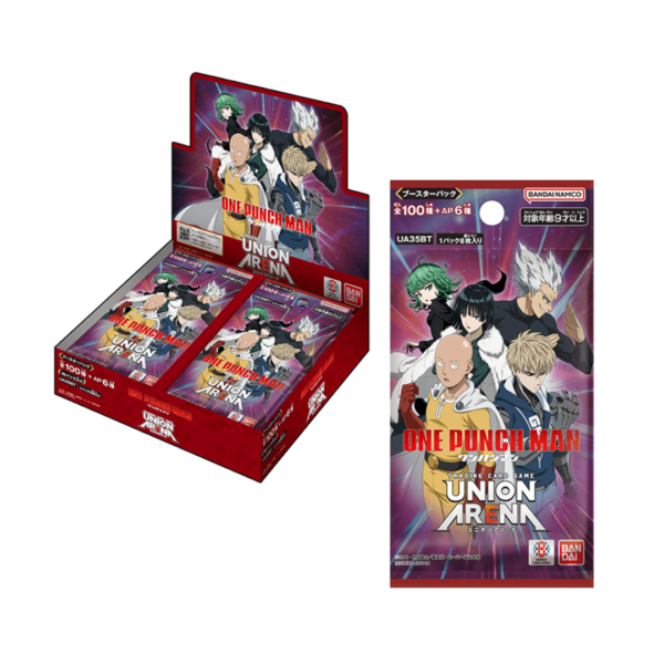Bandai Union Arena One Punch Man UA35BT Booster Box - Giapponese Booster Box Union Arena One Punch Man UA35BT edizione giapponese Bandai, 16 pack da 8 carte sigillati, su Otakuworld Svizzera.