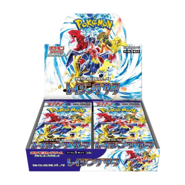 Display box Pokemon Raging Surf sv3a versione giapponese sigillato 30 booster pack dell'espansione Scarlatto e Violetto con Tatsugiri e Charizard ex