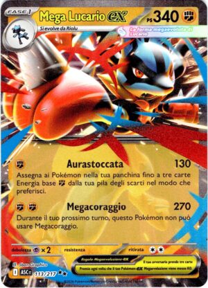 Mega Lucario ex 113 · Ascended Heroes · IT - immagine 1