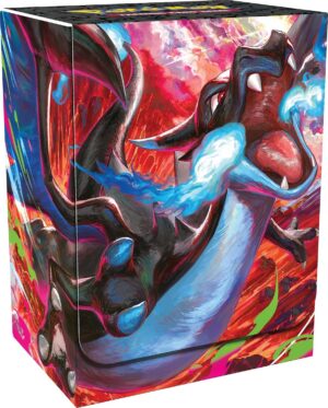 Porta mazzo Mega Charizard X-ex - accessorio premium della Collezione Ultra Premium