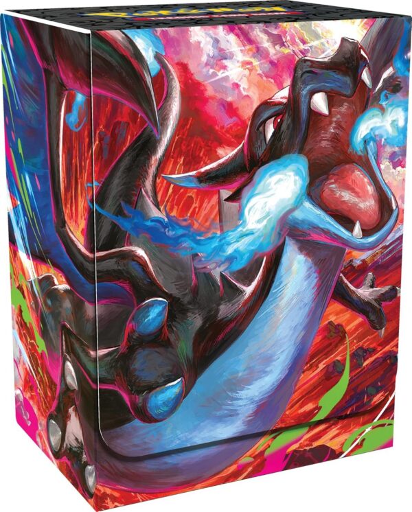Porta mazzo Mega Charizard X-ex - accessorio premium della Collezione Ultra Premium