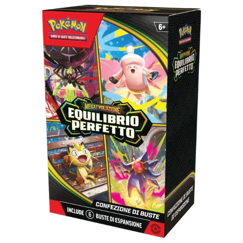 Pokémon Megaevoluzione Equilibrio Perfetto – Bundle 6 Buste ITA Pokémon Megaevoluzione Equilibrio Perfetto – Bundle 6 Buste ITA