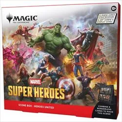 Magic: The Gathering Marvel Super Heroes Scene Box con sei carte scena – English
